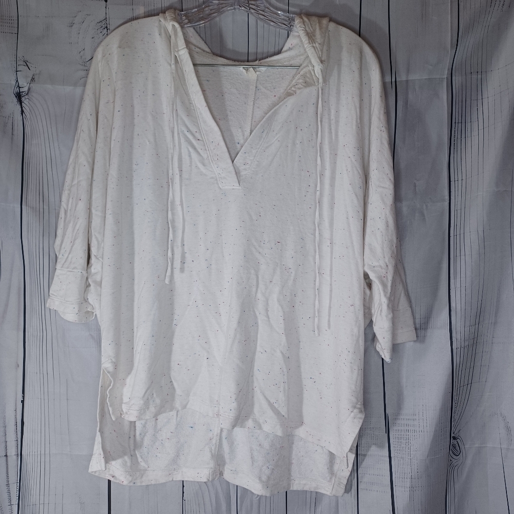 Loft Outlet Women's Lounge V-Neck Athleisure Hooded Top